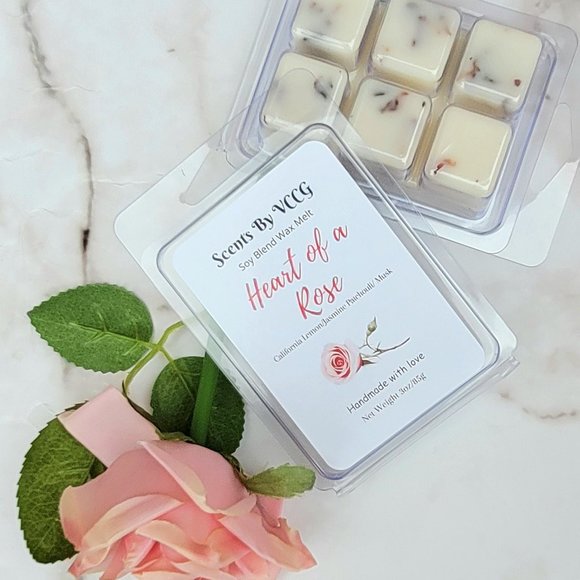 Heart of  Rose Soy Blend Wax Melt - Picture 2 of 3